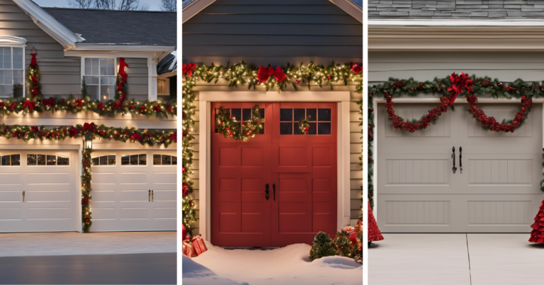 Garage Door Christmas Decorations